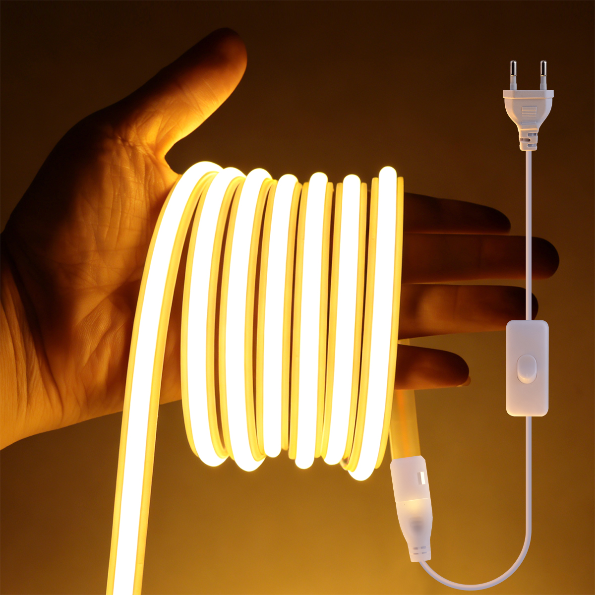 Commercial Kitchen Lights - 220V COB Led Strip High Density