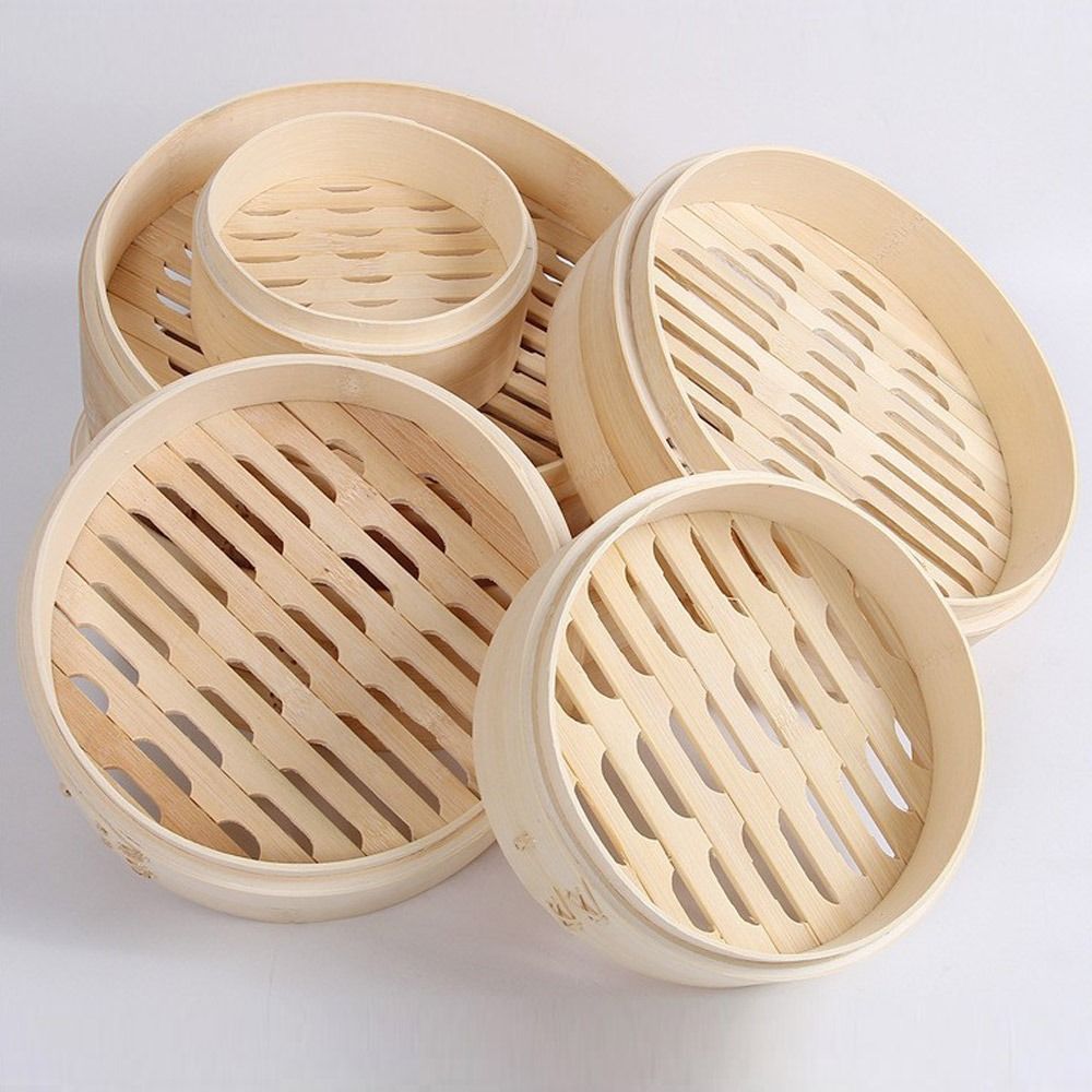 Commercial Kitchen Steamer - Chinese Steamer Bamboo Steamer with Lid