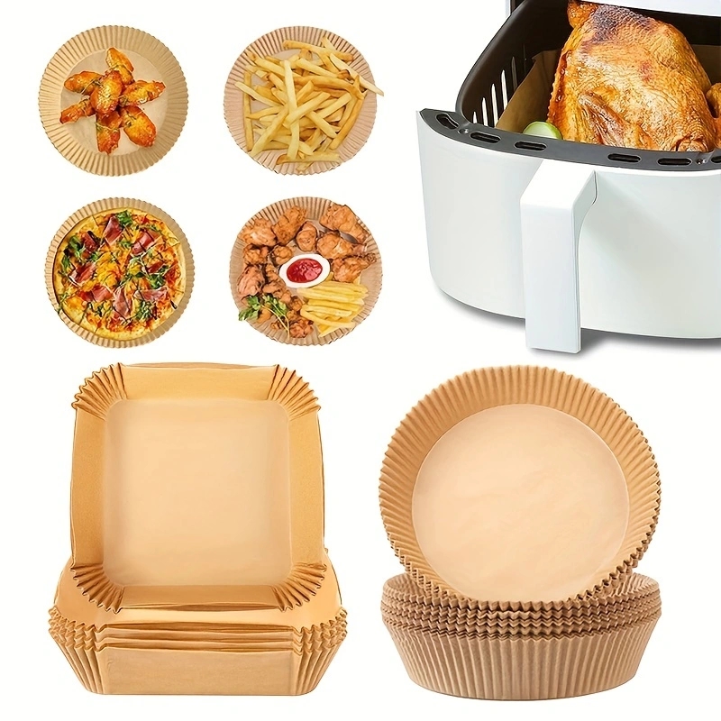 Commercial Kitchen Steamer - 50pcs/Set Air Fryer Disposable Paper Parchment
