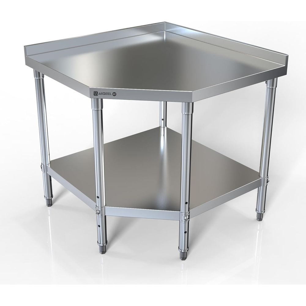 Commercial Kitchen Backsplash - StainlSteel Work Table - ood Prep
