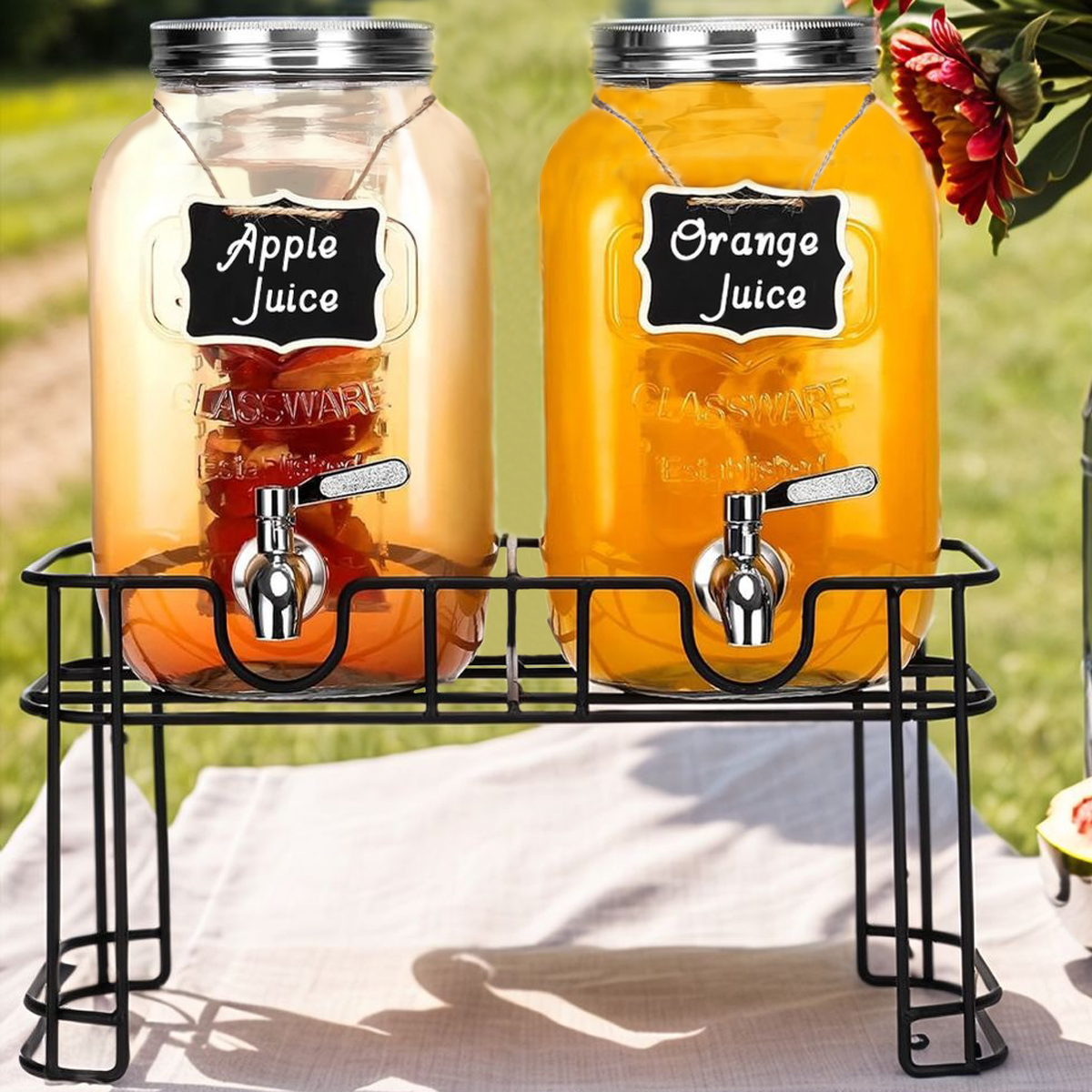 Cold Drink Dispenser - Drink Dispenser 2 Packs 1 Gallon