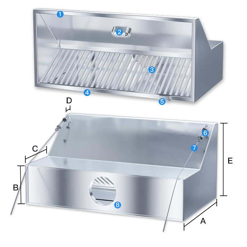 Commercial Stainless Steel Kit - огляд і ціна Commercial Kitchen Range Hood