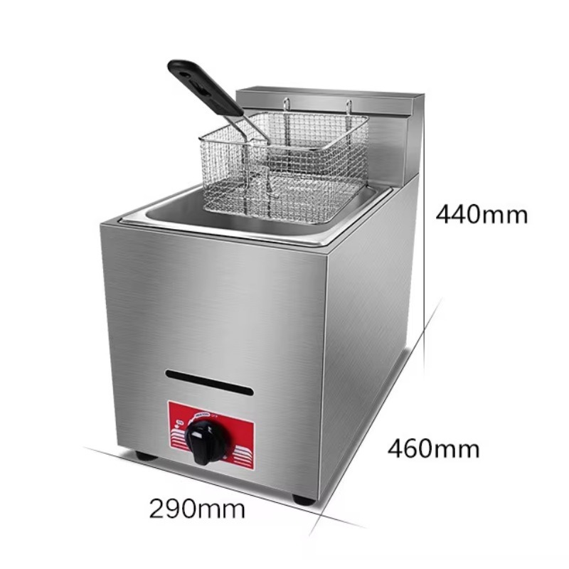 【Hot】Commercial LPG Gas Deep F - огляд і ціна Deep Fryer Commercial