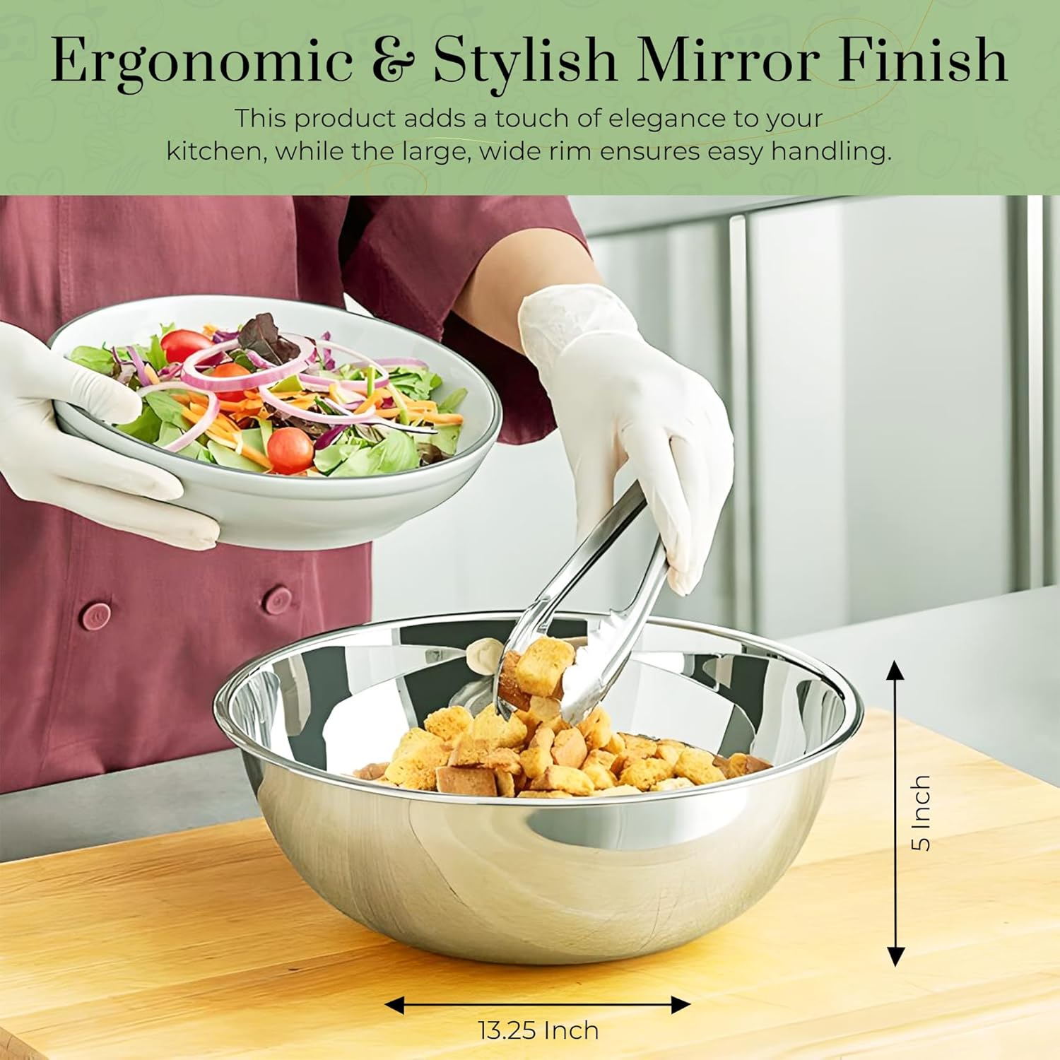 Stainless Steel Mixing Bowls 8 - огляд і ціна Commercial Kitchen Products
