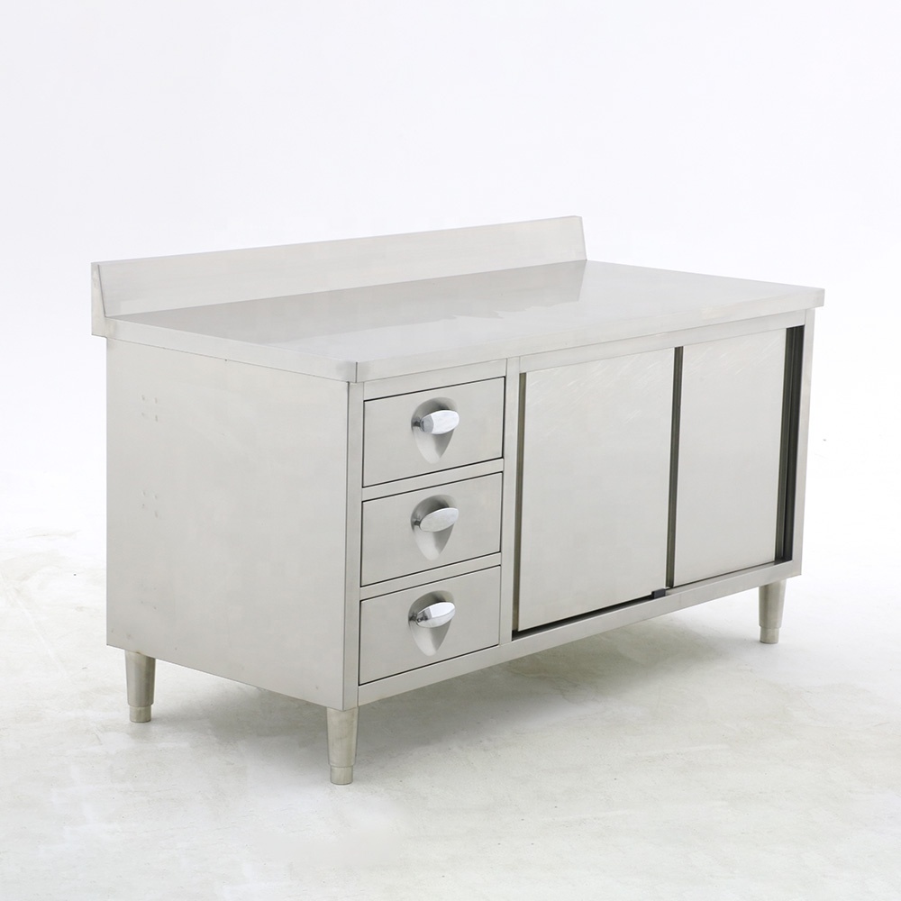 Stainless steel kitchen bench  - огляд і ціна Commercial Kitchen Backsplash