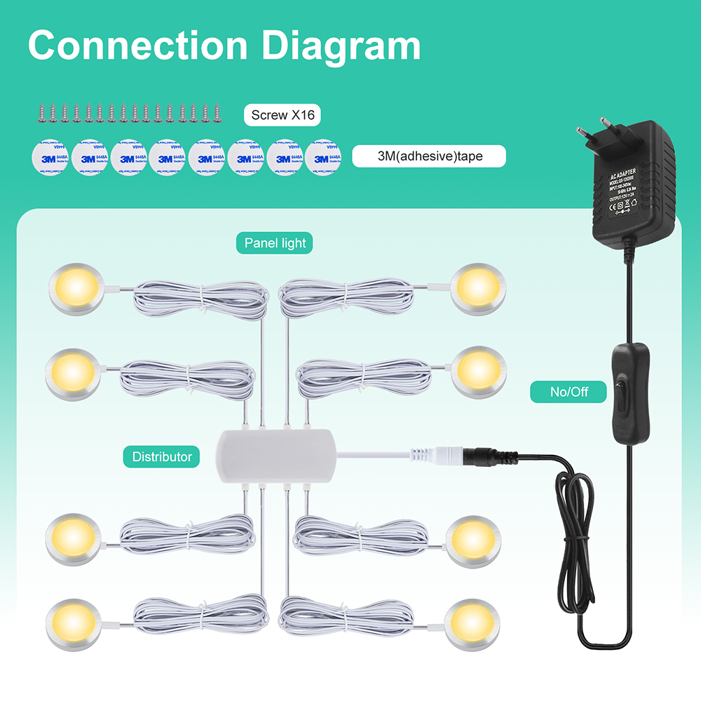 12V LED Under Cabinet Light Sw - огляд і ціна Commercial Kitchen Lights