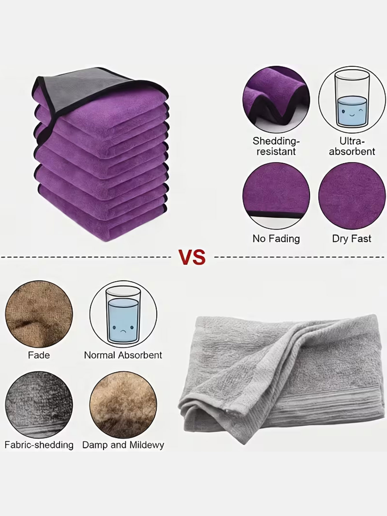 10-Pack Double-Sided Coral Vel - огляд і ціна Commercial Kitchen Towels