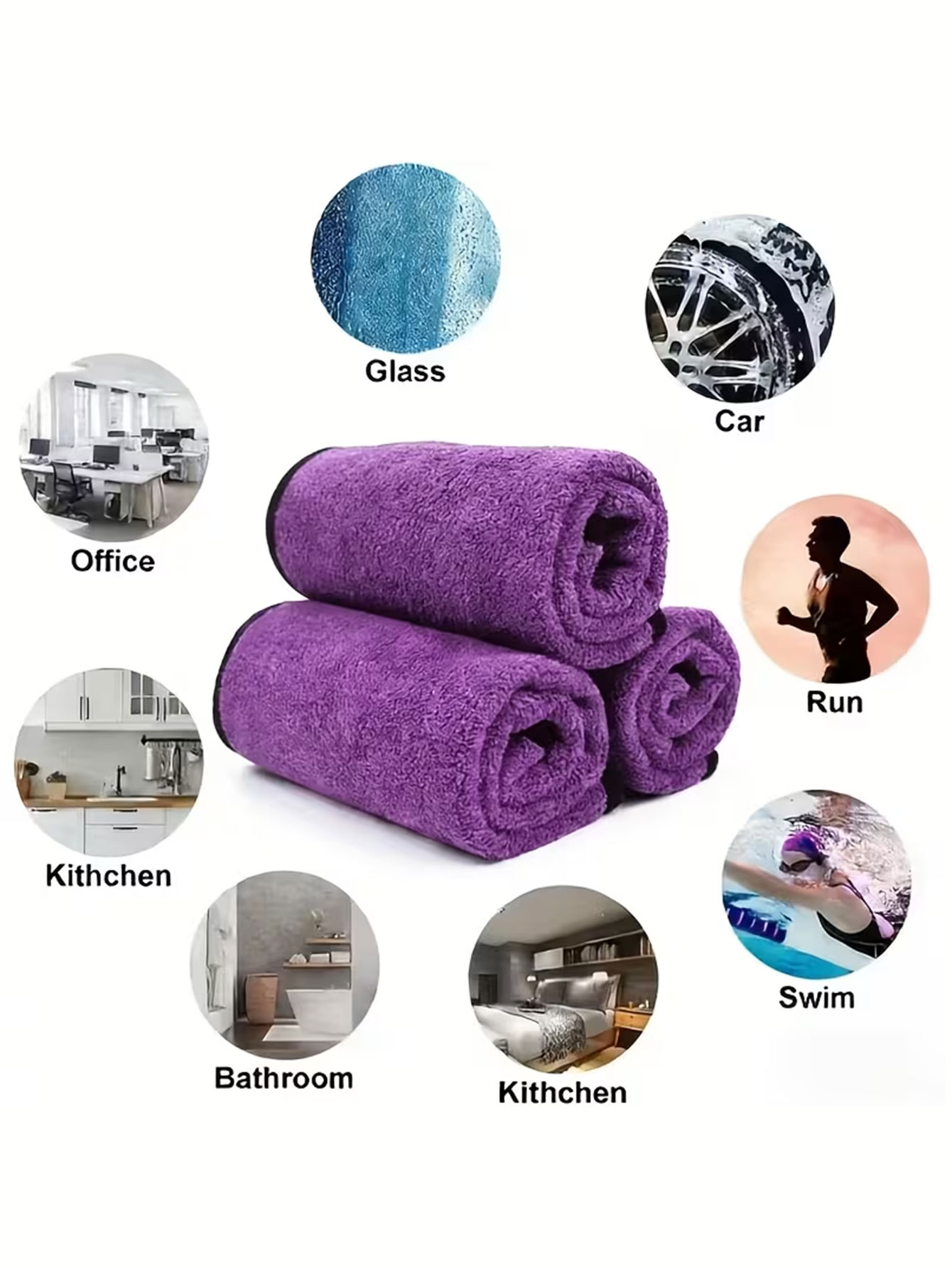 10-Pack Double-Sided Coral Vel - огляд і ціна Commercial Kitchen Towels