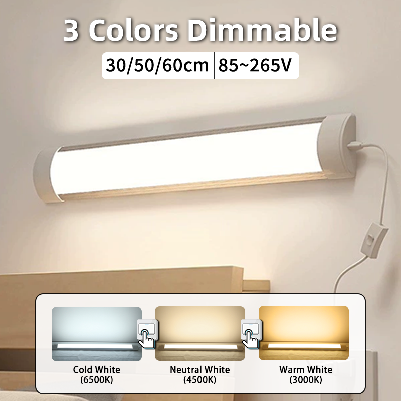 3 Colors Dimmable Led Tube Lig - огляд і ціна Commercial Kitchen Lights