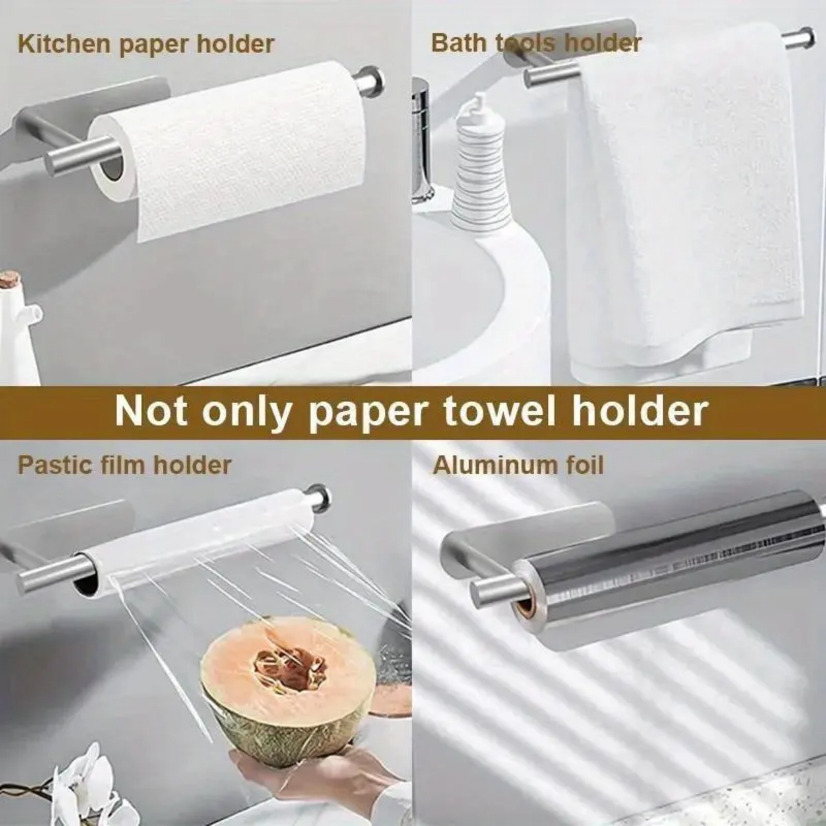 Adhesive Paper Towel Holder, N - огляд і ціна Commercial Kitchen Towels