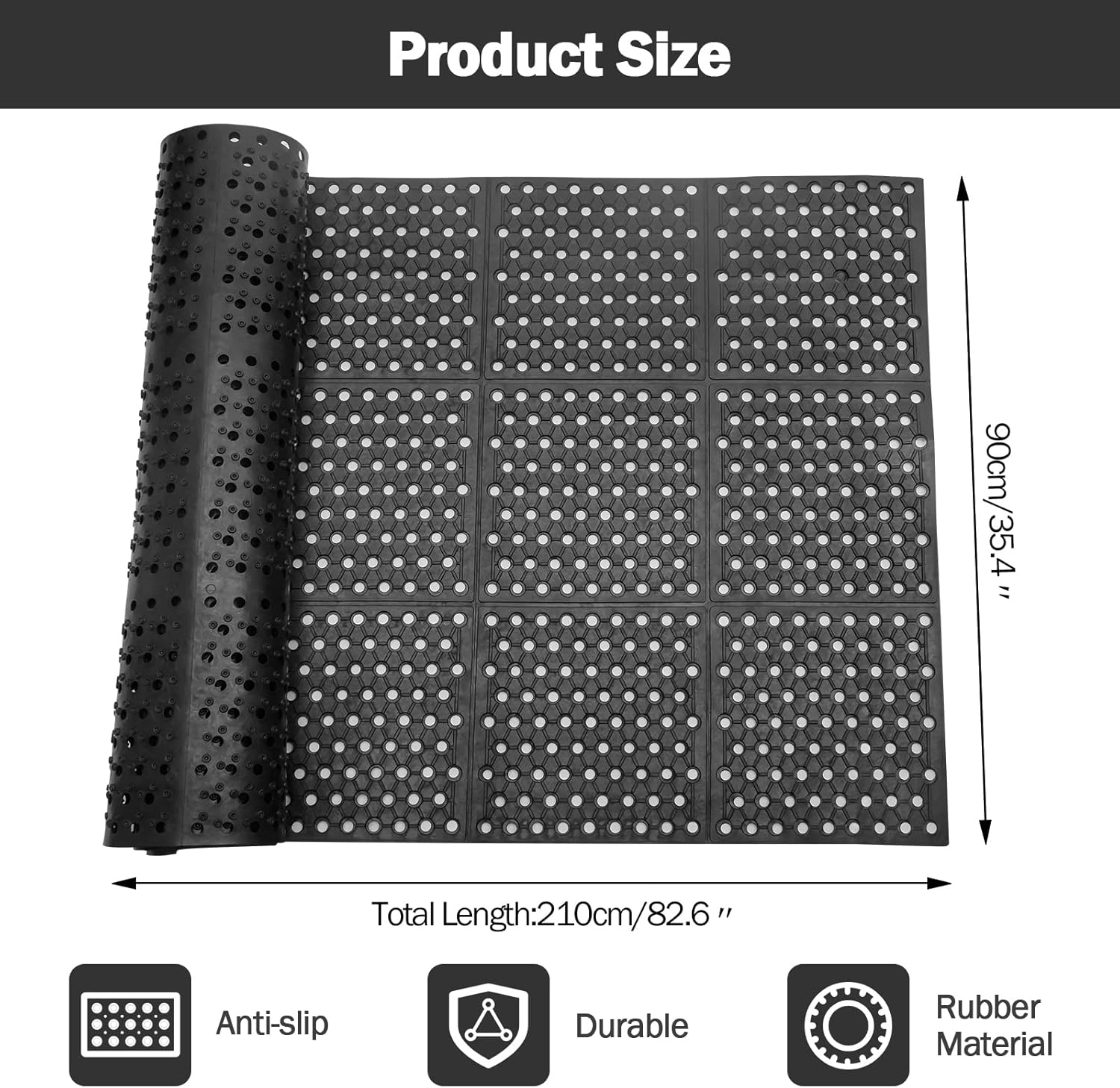 Anti-Fatigue Drainage Rubber M - огляд і ціна Commercial Kitchen Products