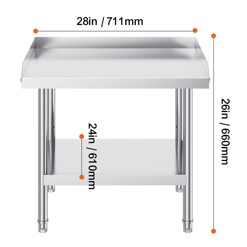 Adjustable Height Stainless St - огляд і ціна Commercial Kitchen Backsplash