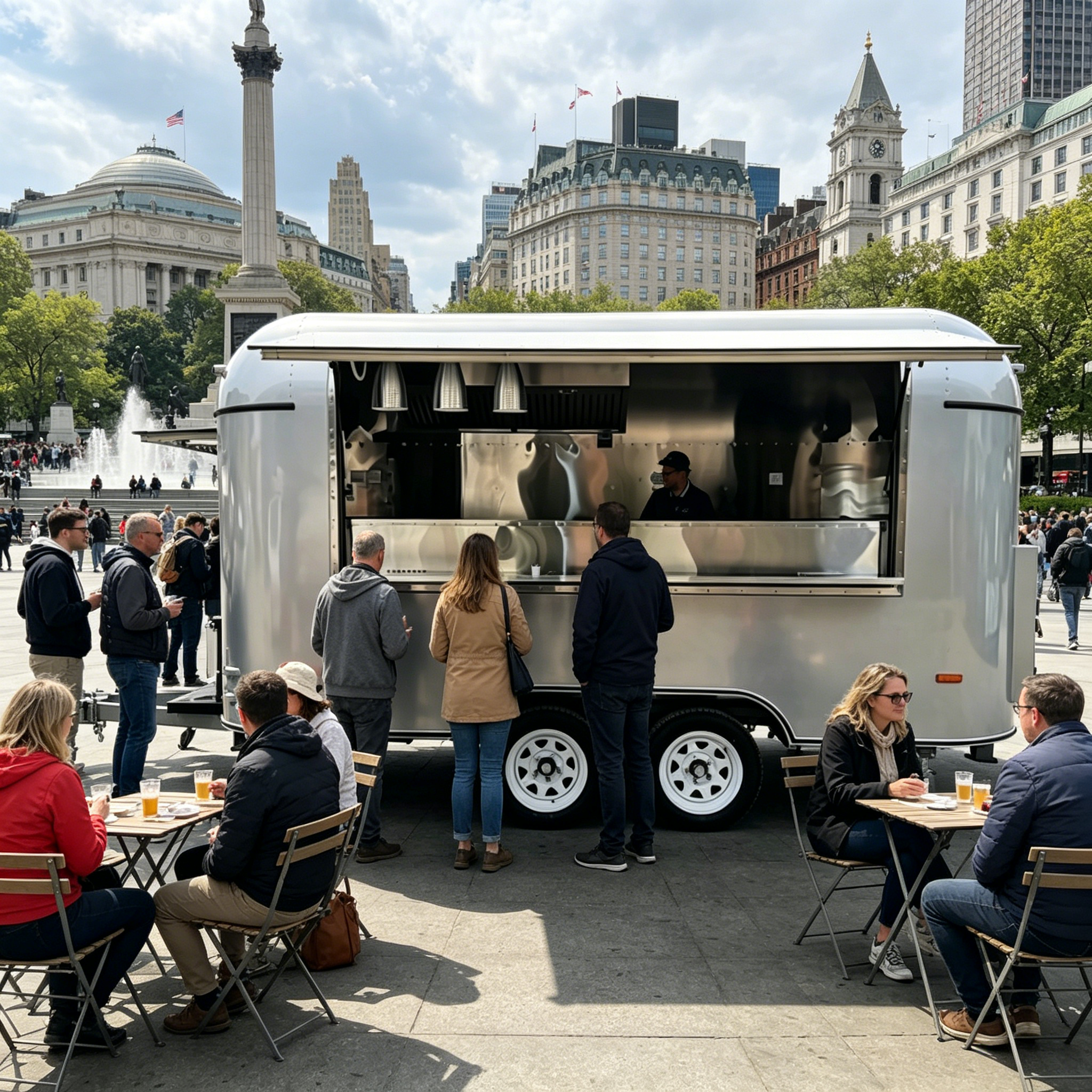 Stainless Steel Food Trailer M - огляд і ціна Commercial Kitchen Layout Design