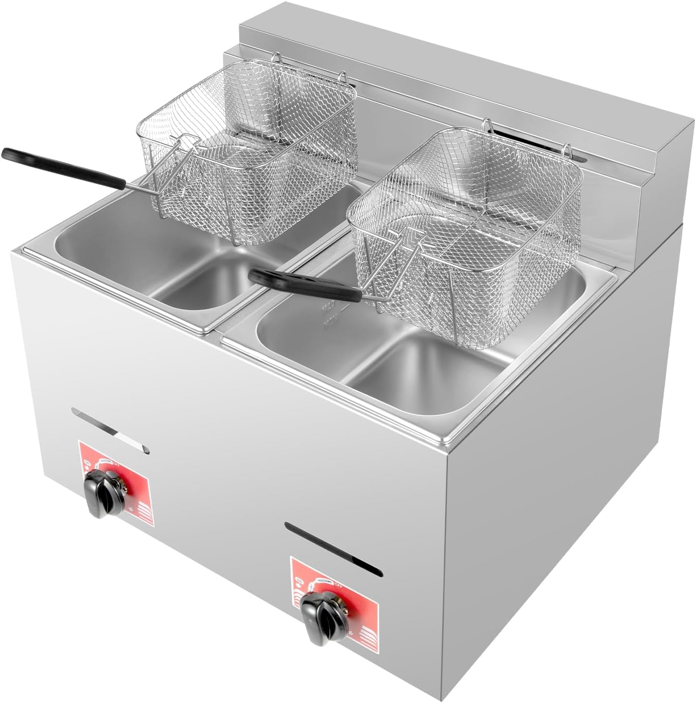 Stainless Steel Deep Double Cy - огляд і ціна Deep Fryer Commercial