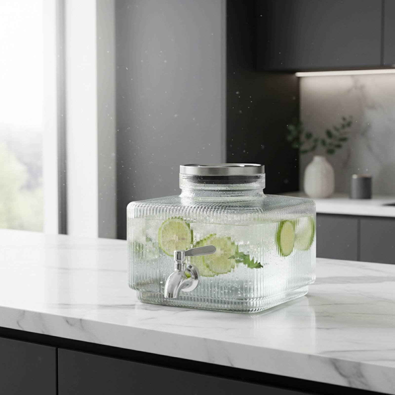 Glass Beverage Dispenser with  - огляд і ціна Cold Drink Dispenser