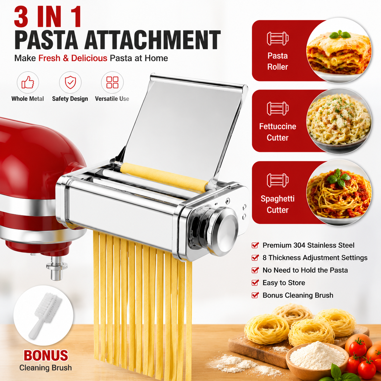 Gvode 3 in 1 Pasta Attachment  - огляд і ціна Commercial Kitchen Products