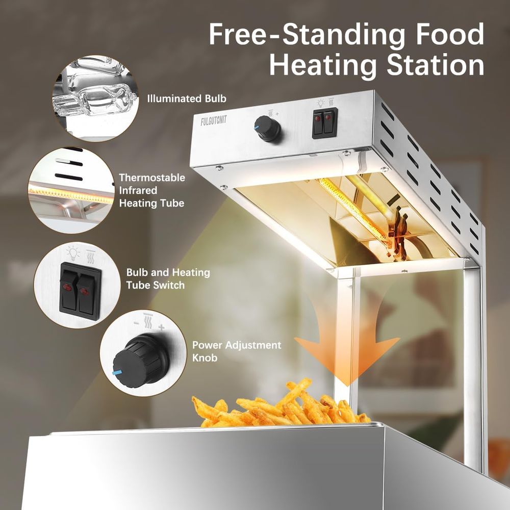 French Fry Warmer, Commercial  - огляд і ціна Commercial Kitchen Lights