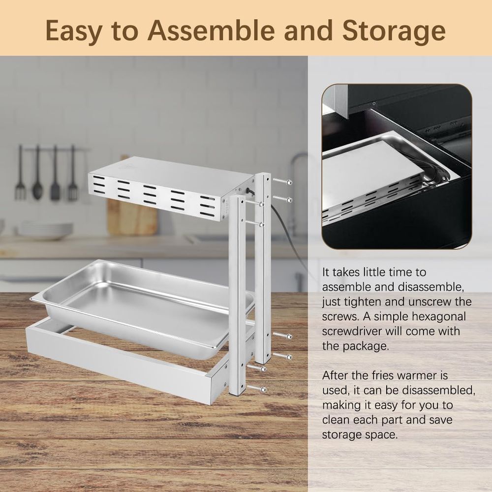 French Fry Warmer, Commercial  - огляд і ціна Commercial Kitchen Lights