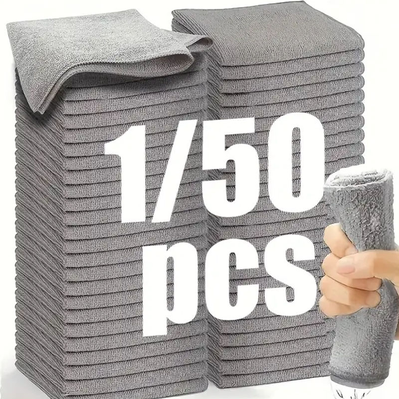 1/50pcs Microfiber Cleaning Cl - огляд і ціна Commercial Kitchen Towels