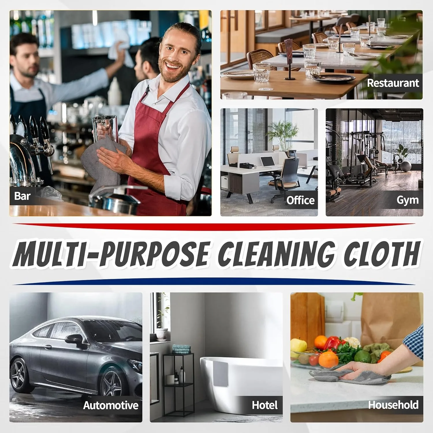 1/50pcs Microfiber Cleaning Cl - огляд і ціна Commercial Kitchen Towels